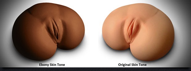 Realistic skin tones on male sex toy